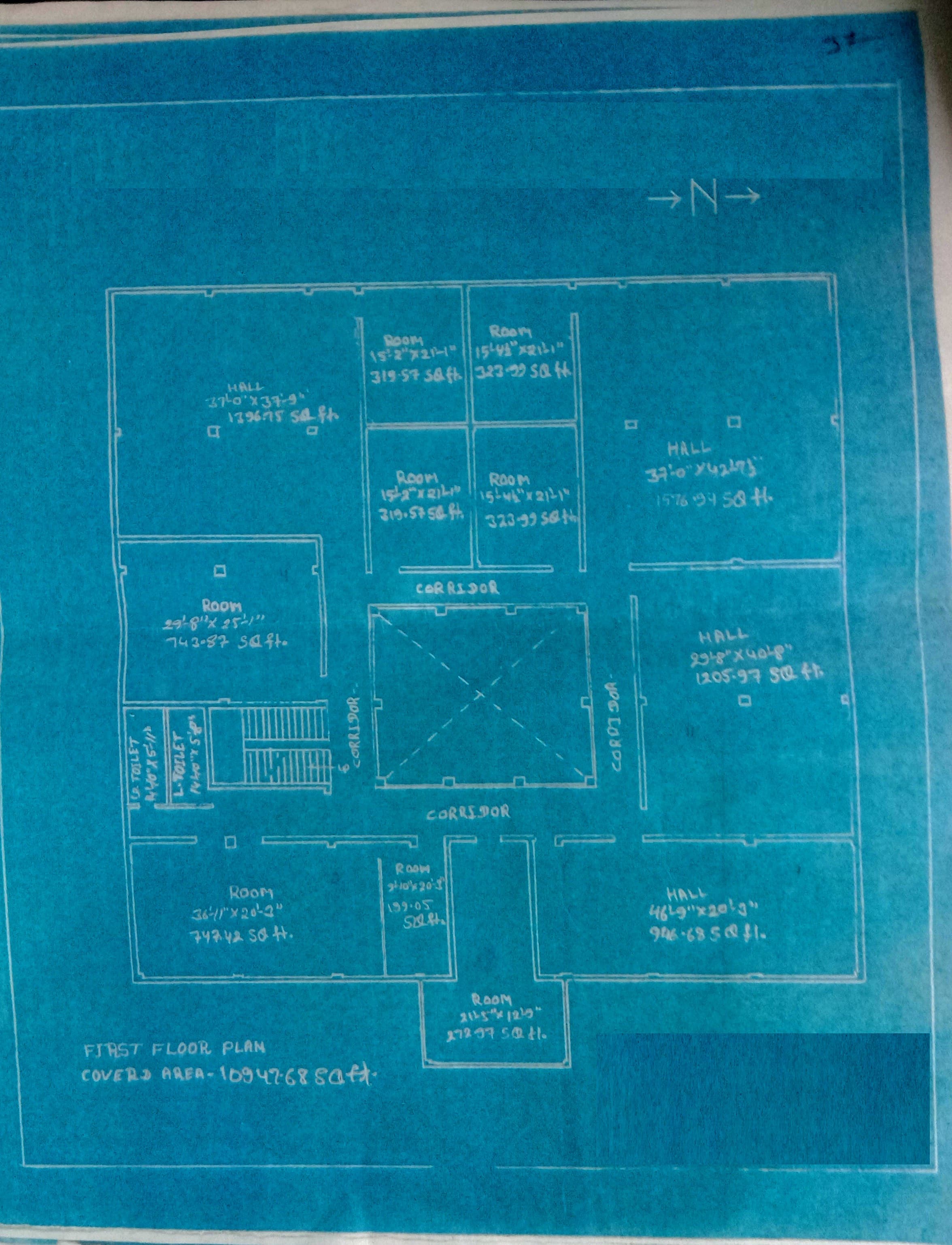 Approved First Floor Plan Blueprint